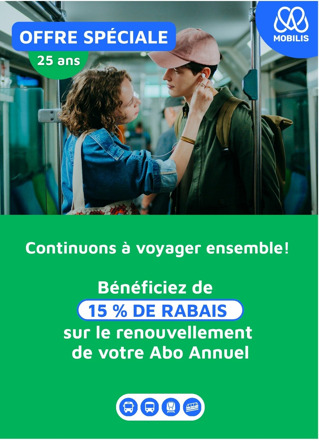 Offre Mobilis : 15 % de rabais annuel