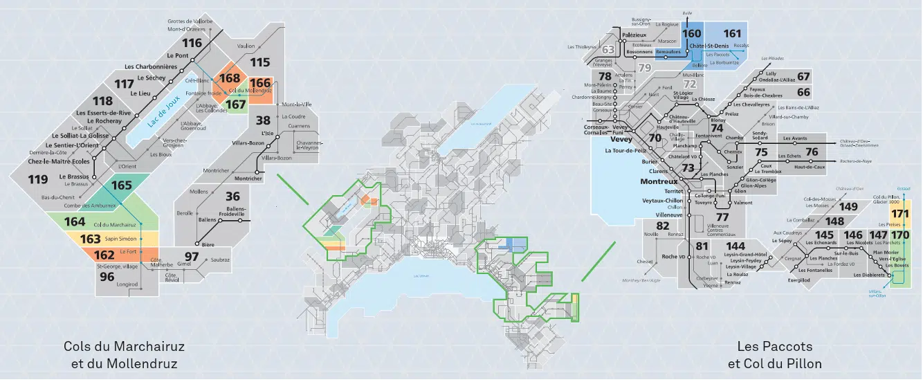 Depuis le 12 décembre 2021, Mobilis s’étend pour intégrer plusieurs lignes de bus dites « touristiques ». Ainsi, les cols du Marchairuz, du Mollendruz et du Pillon ainsi que Les Paccots sont dorénavant accessibles avec un titre de transport Mobilis.