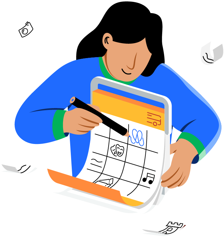Personne signant un contrat sur clipboard